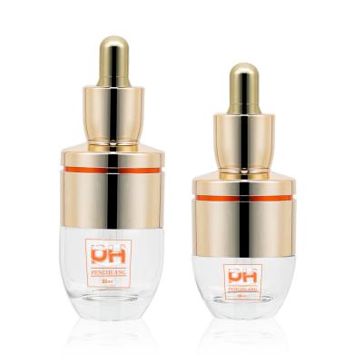 China Luxury UV Serum Dropper Bottles With Golden Packaging 1.01oz CE for sale
