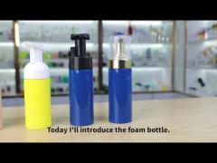 Custom  100ml 120ml Plastic Foam Pump Bottle For Hand Wash Liquid Facial Cleanser Soap