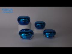 Frascos de embalaje de plástico con impresión de logotipo y material PS electrochapado