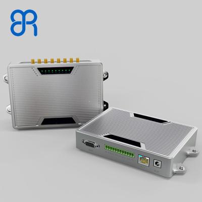 China Protocolo ISO18000-6C Lectura de etiquetas múltiples 8 puertos UHF RFID Lector fijo BRD-2208 en venta