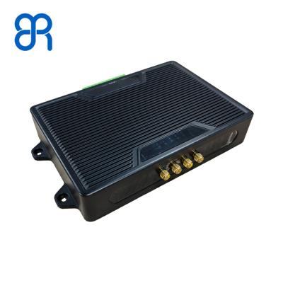 China Leitor fixo UHF RFID de longa distância de alta velocidade, leitor RFID de alto desempenho de 4 portas para a indústria de logística à venda