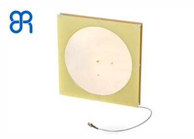 China antena polarizada circular de 8dBic RFID, color oro de lujo de la antena de la frecuencia ultraelevada de la gama larga en venta