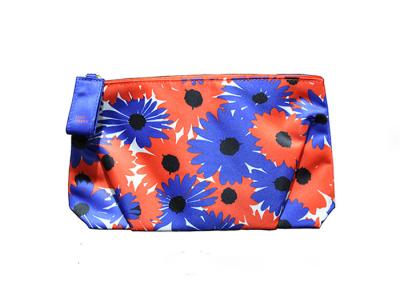 China Printed Flower Cheap Promotional Toiletry Bag Hand Carry For Women / Kids for sale