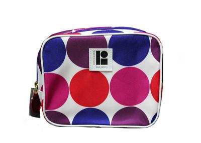 China 420D Polyester Cheap Small Travel Makeup Bag Fashionable Design For Ladies for sale