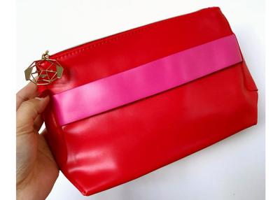 China Smooth Leather Beautiful Women Cosmetic Bag / Cute Makeup Bags For Women for sale