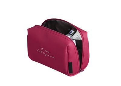 China Portable Creative Nylon Travel Cosmetic Bags Coating Plain WIth Multi Function for sale