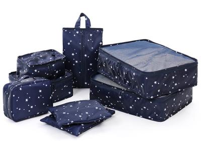 China Fashionable Cubes 8PCS Travel Organizer Bag Sets 6 Colors For Travel Packing for sale