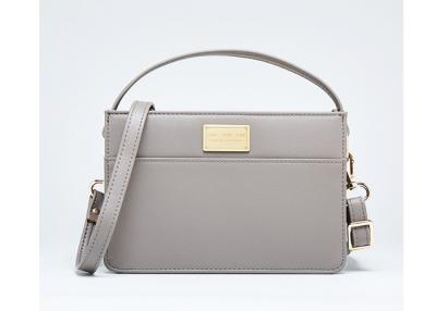 China Khaki Small Crossbody Bag Fashion Design , Pu Leather Ladies Shoulder Bags for sale