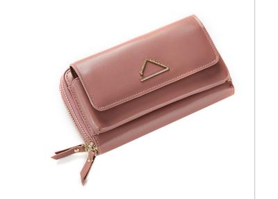 China Solid Color Diagonal Shoulder Bag Mini Wallet With Fashion Triangle Hardware for sale