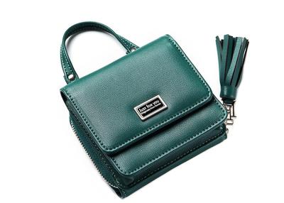 China Fashion Women Shoulder Pu Leather Bag , Small Size Tassel Crossbody Bag for sale
