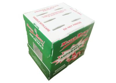 China 11lbs Folding Asparagus Corrugated Plastic Box for sale