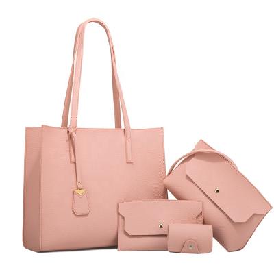 China Other 4pcs Set Women Handbags Set Purses and Handbags Ladies Bags Luxury Women's Tote Bags for sale