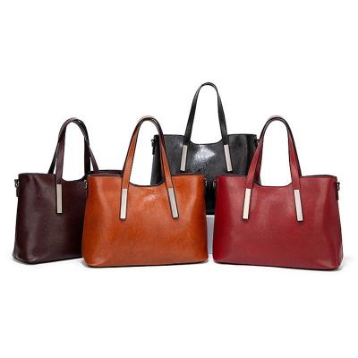 China Other Fashion Ladies Bags 2022 Shoulder Handbags For Women Luxury Leather Tote Bag Set for sale