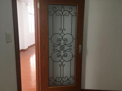 China Oval Shaped Iron Glass Entry Doors , Antiseptic Wrought Iron Doors With Glass for sale