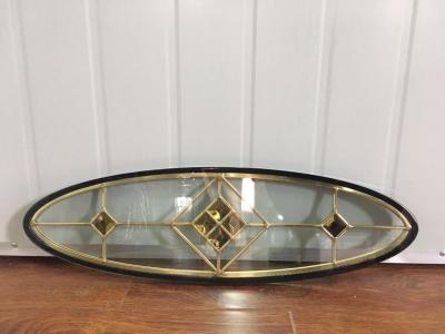 China Custom Brass Decorative Door Glass , Clear Solid Glass Decorative Panels for sale