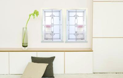 China Custom Design Decorative Glass Window Panes Thermal / Sound Insulation for sale