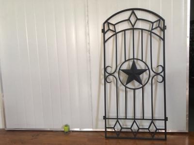 China Decorative Iron And Glass Doors For Entry Doors 15.5*39.37 / Custom Size for sale