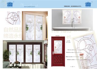 中国 Windowsの緩和された装飾的なガラス隆起の抵抗力がある保存の暖かくさまざまな形 販売のため