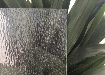 China Curve / Flat Textured Glass Sheets , Obscure Frosted Patterned Glass for sale