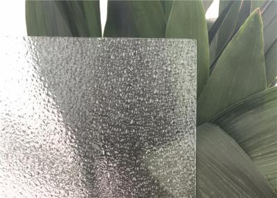China Diamond Patterned Glass 5 Mm ~22 Mm For Toilet Shower Door Rain Flower Pattern for sale