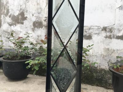 China Porta de vidro contínua interior modelada, portas de vidro de deslizamento decorativas à venda