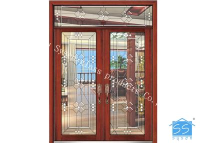 China Decorative Sliding Glass Door Privacy Sound Proof Rectangle Square Glass for sale