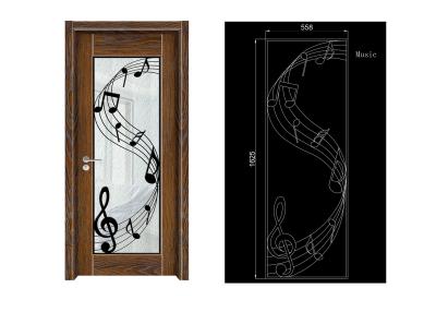 China Steel House Luxury Double Door Wrought Iron Door Glass Agon Filled 22*64inch Size Shaped for sale