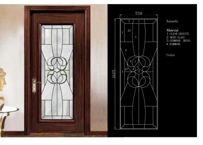 中国 従来のドアの装飾的なパネル ガラス3mm-19mmの明確な染められた及び反射ガラス 販売のため