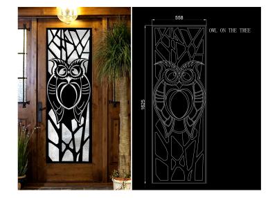 China Erosion Resistance / Fireproof Wrought Iron Glass Square Steel Doors for sale
