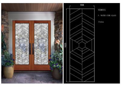 China Sliding Glass Door Hollow Stained Glass Panels Air / Argon Insulating for sale