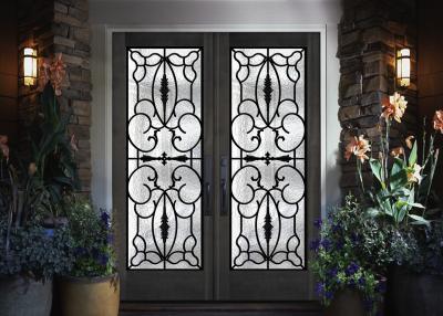 China Professional Iron Glass Entry Doors For Building Sound Insulation for sale