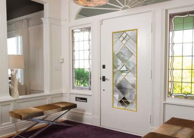 Китай Дверь цветного стекла первоначального художественного произведения архитектурноакустическая декоративная обшивает панелями стиль Арт Деко Ноувеау продается