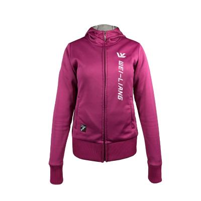 China Fashion Ladies Long Sleeve Tracksuit Zip Hoodie for Fitness and Running for sale