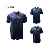 Quality Black Work Shirts Polyester Uniform Cotton Workwear with Generous Abrasion for sale