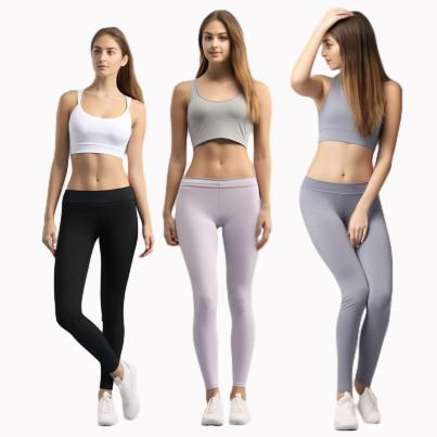 Quality High Waist Stretchy Compression Comfort Soft Butt Lift Seamless Leggings Sports Fitness Legging Yoga Sets for sale