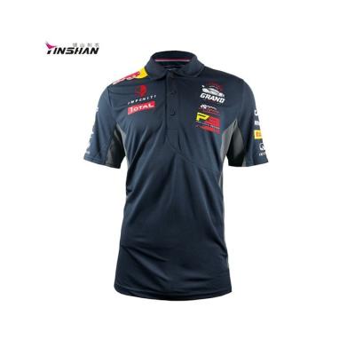 China Impresión de logotipo personalizado unisex camisetas de carreras de F1 transpirables para aficionados a la motocicleta en venta