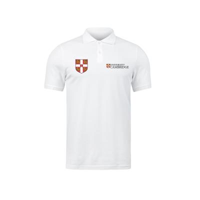 China OEM Designs University Logo Polo Shirt with Printed Logo and Breathable Fabric for sale