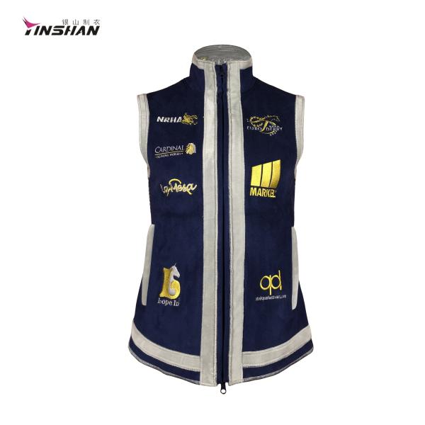 Quality Motorcycle Auto Racing Wear Men's Softshell Vests for Winter Sports Custom Team Name for sale