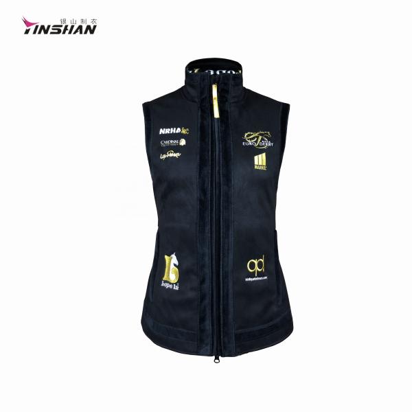 Quality Motorcycle Auto Racing Wear Men's Softshell Vests for Winter Sports Custom Team for sale