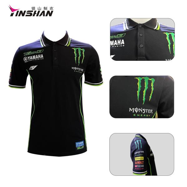 Quality Polyester/Cotton Racing Team Polo Shirts Custom Sublimation Uniform for for sale