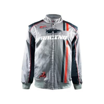China Vestidos deportivos OEM 100% de algodón chaqueta de carreras de F1 y chaqueta de carreras de motocicletas para adultos en venta