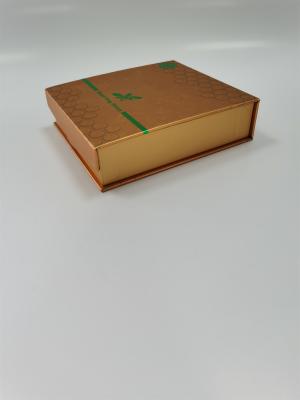 China Golden Custom Embossed Boxes Aseptic Flat Pack Cardboard Boxes Degradable for sale