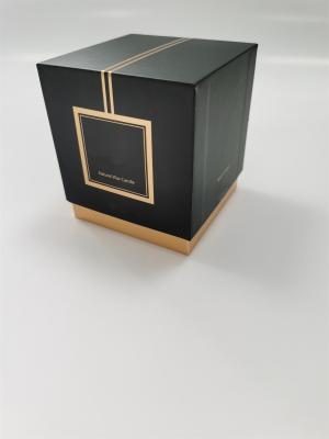 China Black Retail Custom Made Packaging Boxes Gift Embossing With Logo SGS for sale