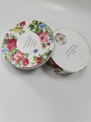 China CMYK Die Cut Gift Box Folding Aseptic / Biodegradable Round Shape for sale