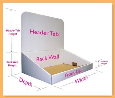 China Aangepaste Pallet Layer Pads Karton Papier PDQ Toonbank Display Opvouwbaar Te koop