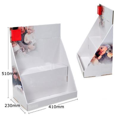 China Contador de estante corrugado de almohadillas de capa de plataforma de cartón económico OEM en venta