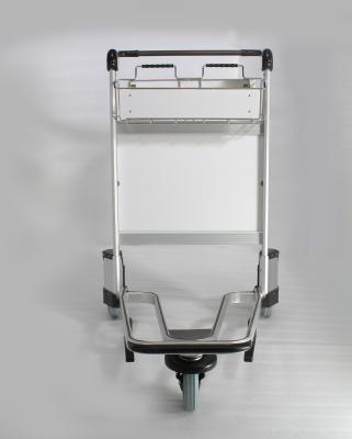 China Stainless Steel Airport Luggage Trolley Airport Push Passenger Baggage Cart à venda