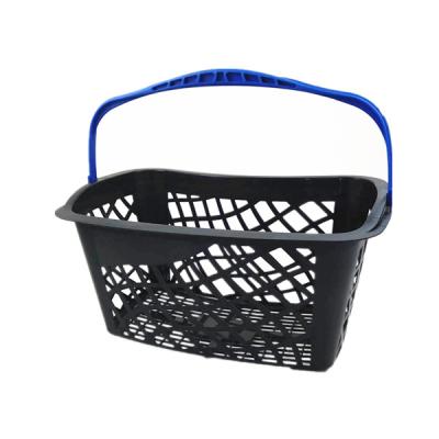 China Single Handle Cosmetic Retail Shopping Plastic Basket For Supermarket for sale