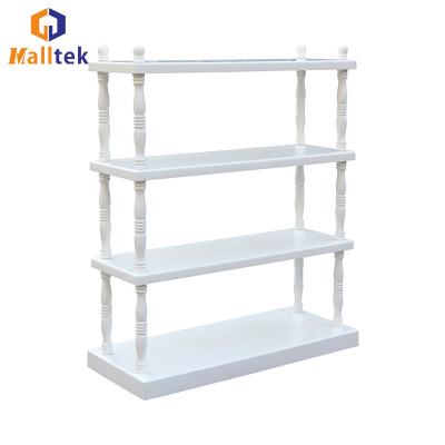 China 4 Layers Customized Wood / Metal Garment Hanger Rack For Cloth Display for sale