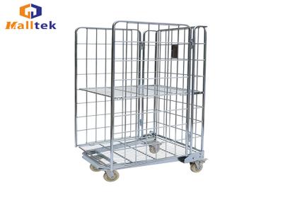 China Foldable Carry Trolley Cart Roll Container Trolley Easy To Handle With Trundles for sale